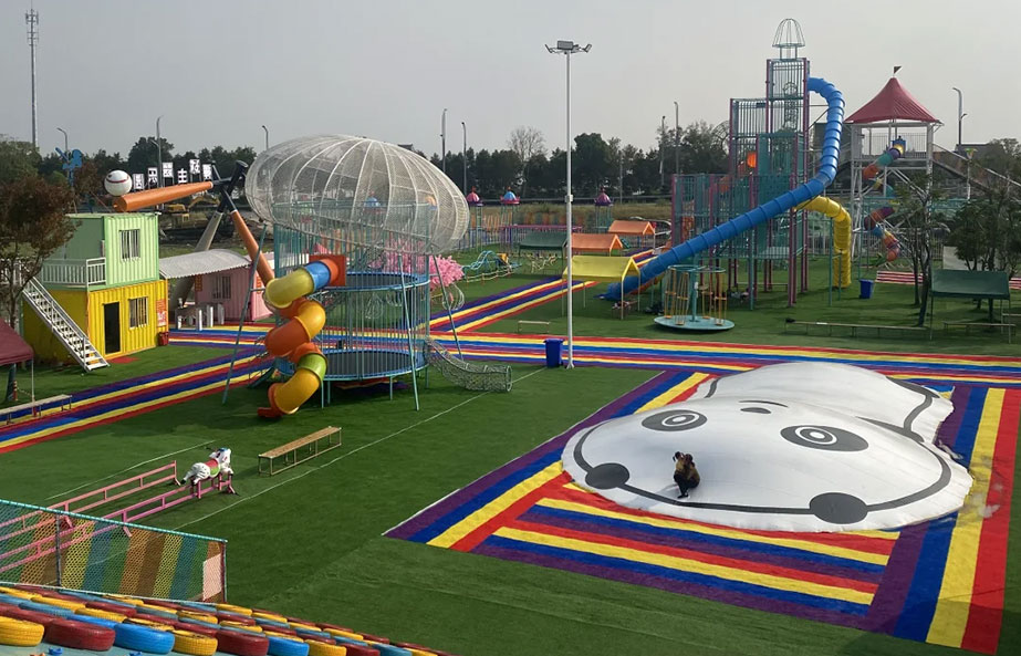 1600m²Rainbow Theme Family Amusement Park In Norway