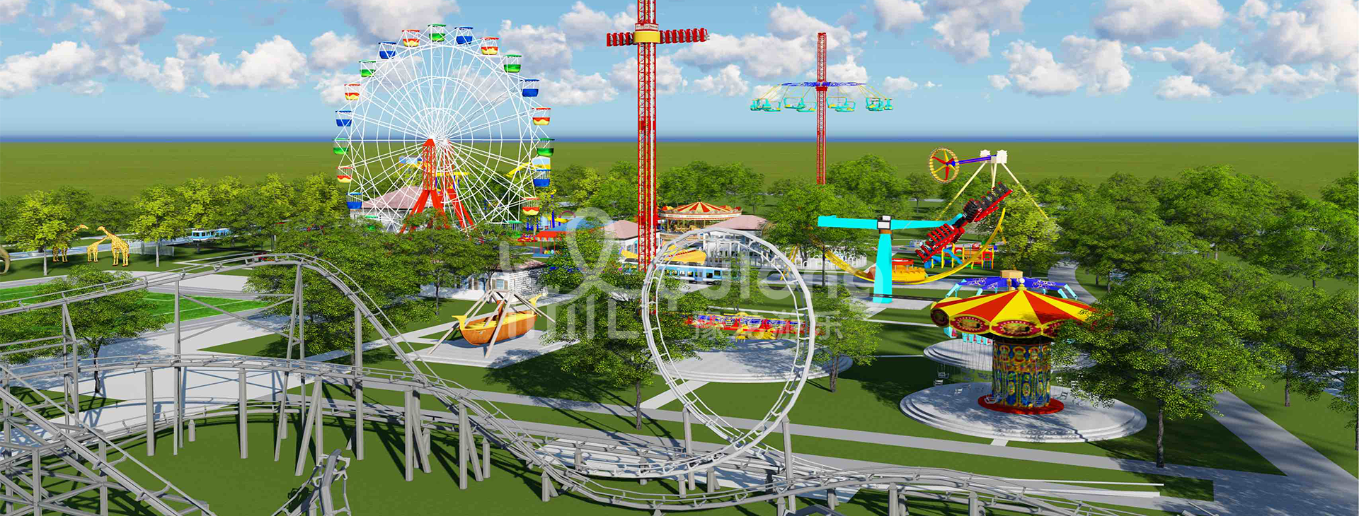 Indian customer castle amusement park solution
