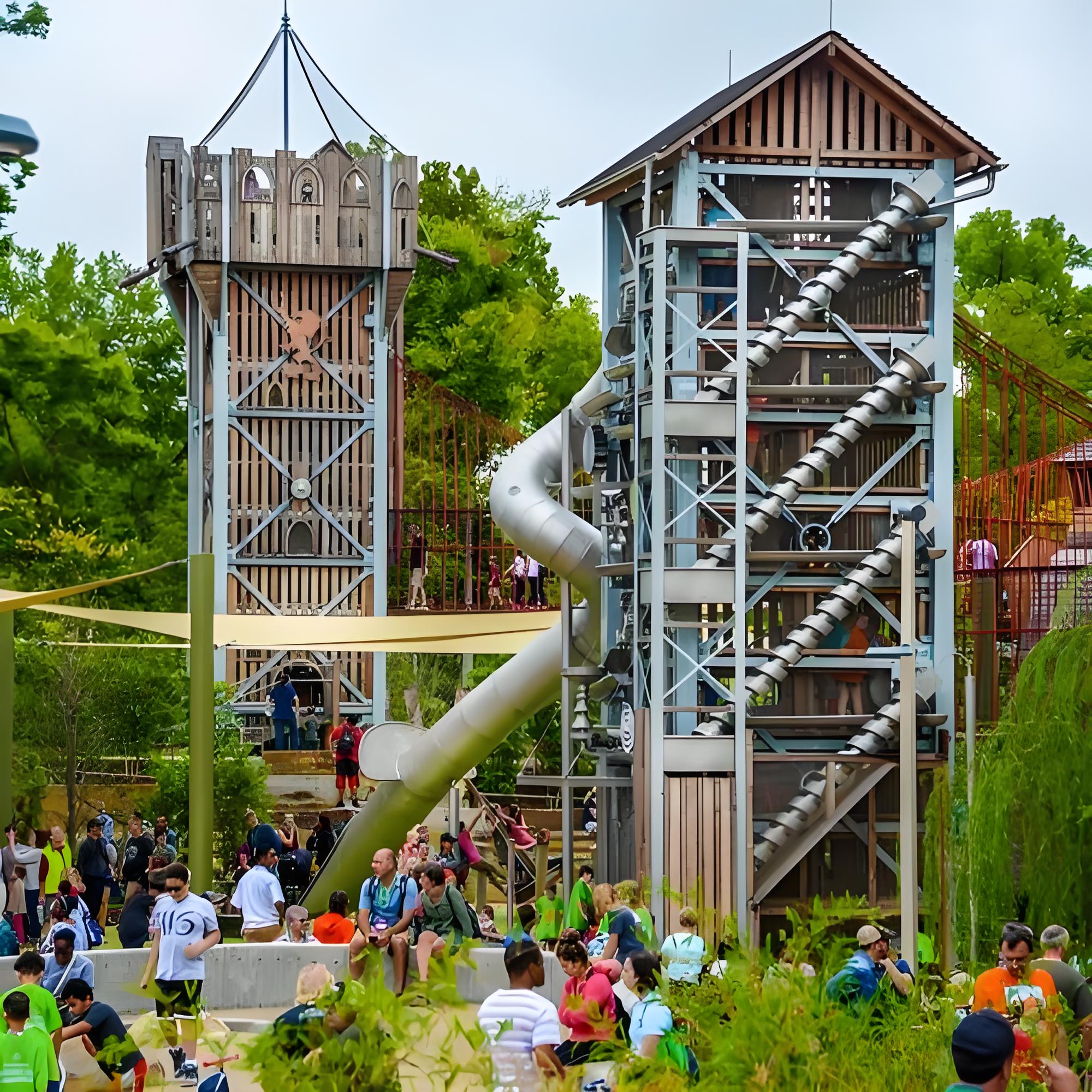 31000m² Wooden Island Theme Playground In Honduras
