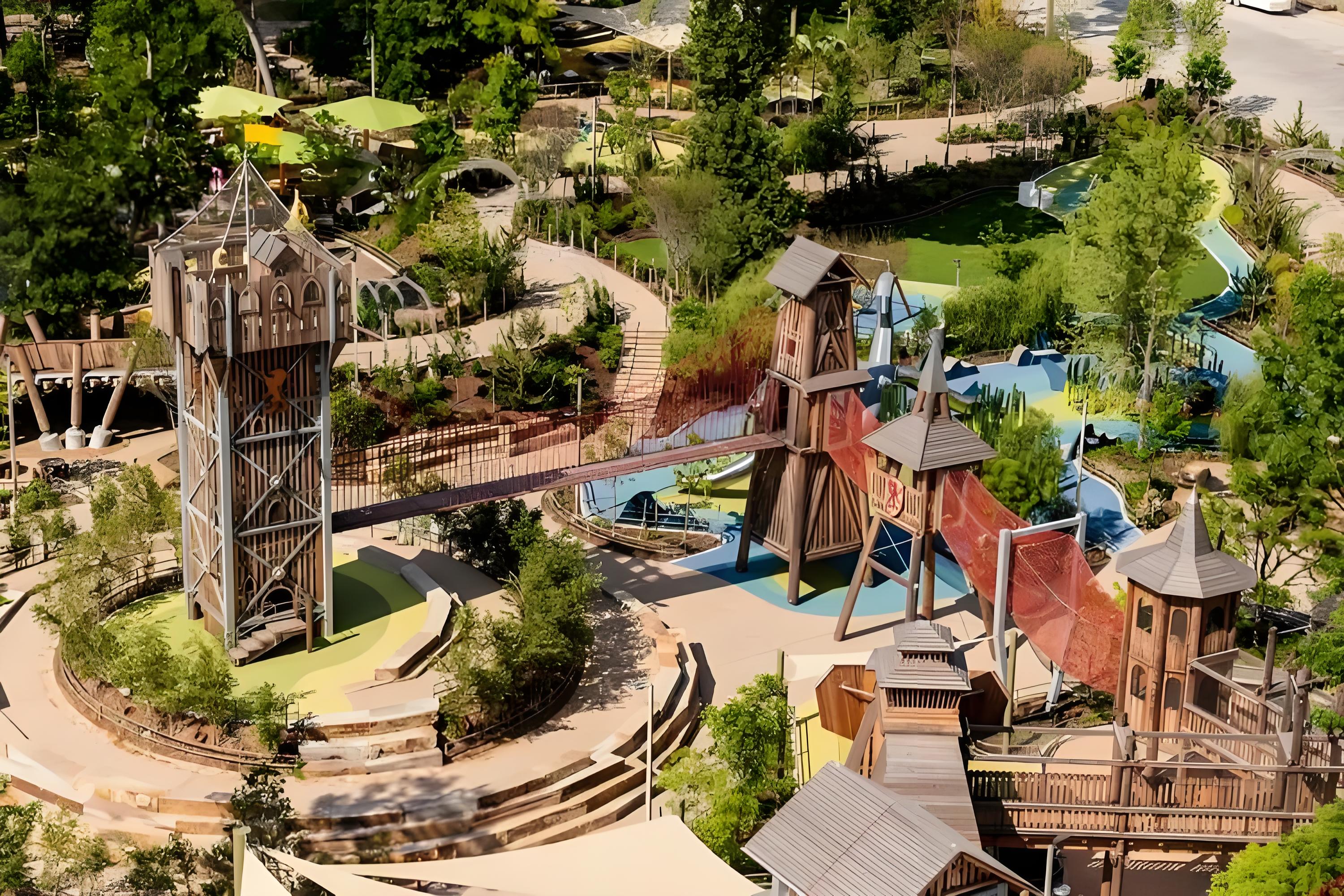 31000m² Wooden Island Theme Playground In Honduras